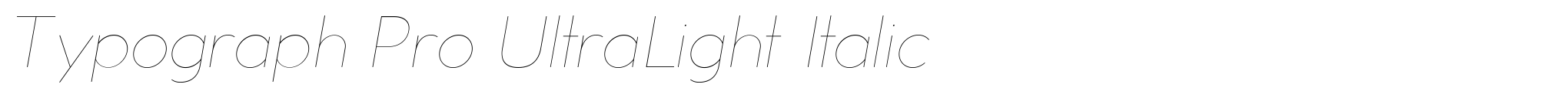 Typograph Pro UltraLight Italic image